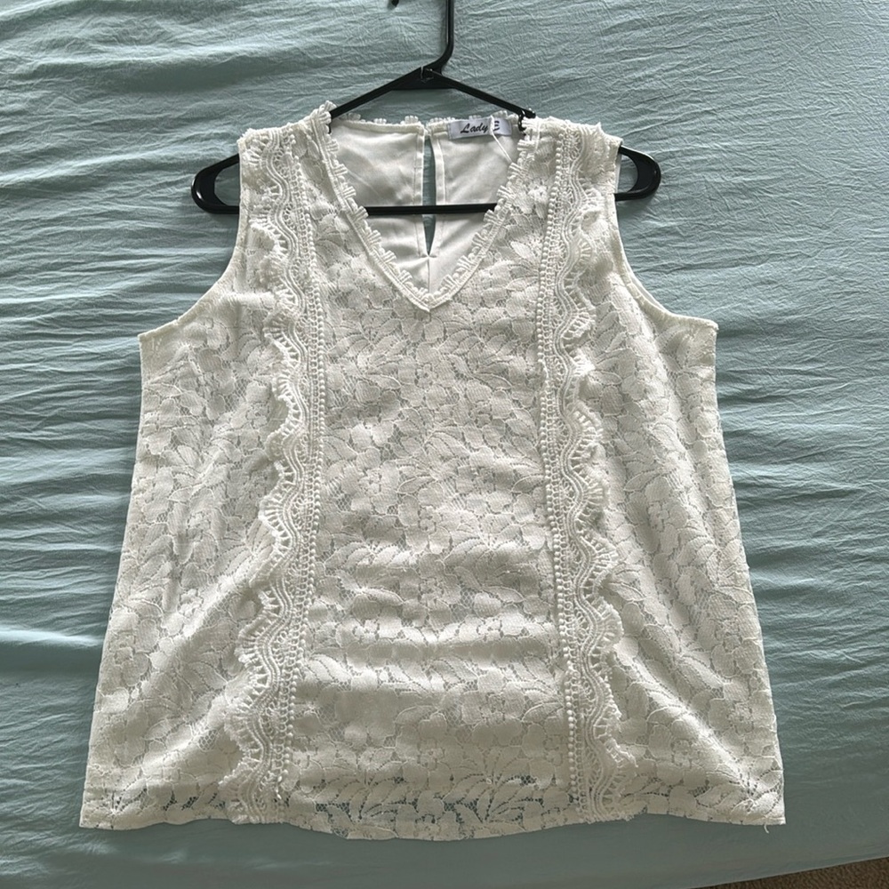 Lace tank top